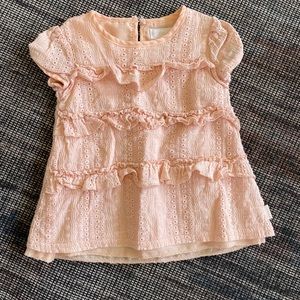 Ruffled Toddler Top/dress, 24 months, GUC